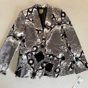 NWT Kasper Satin Blazer Size 8
